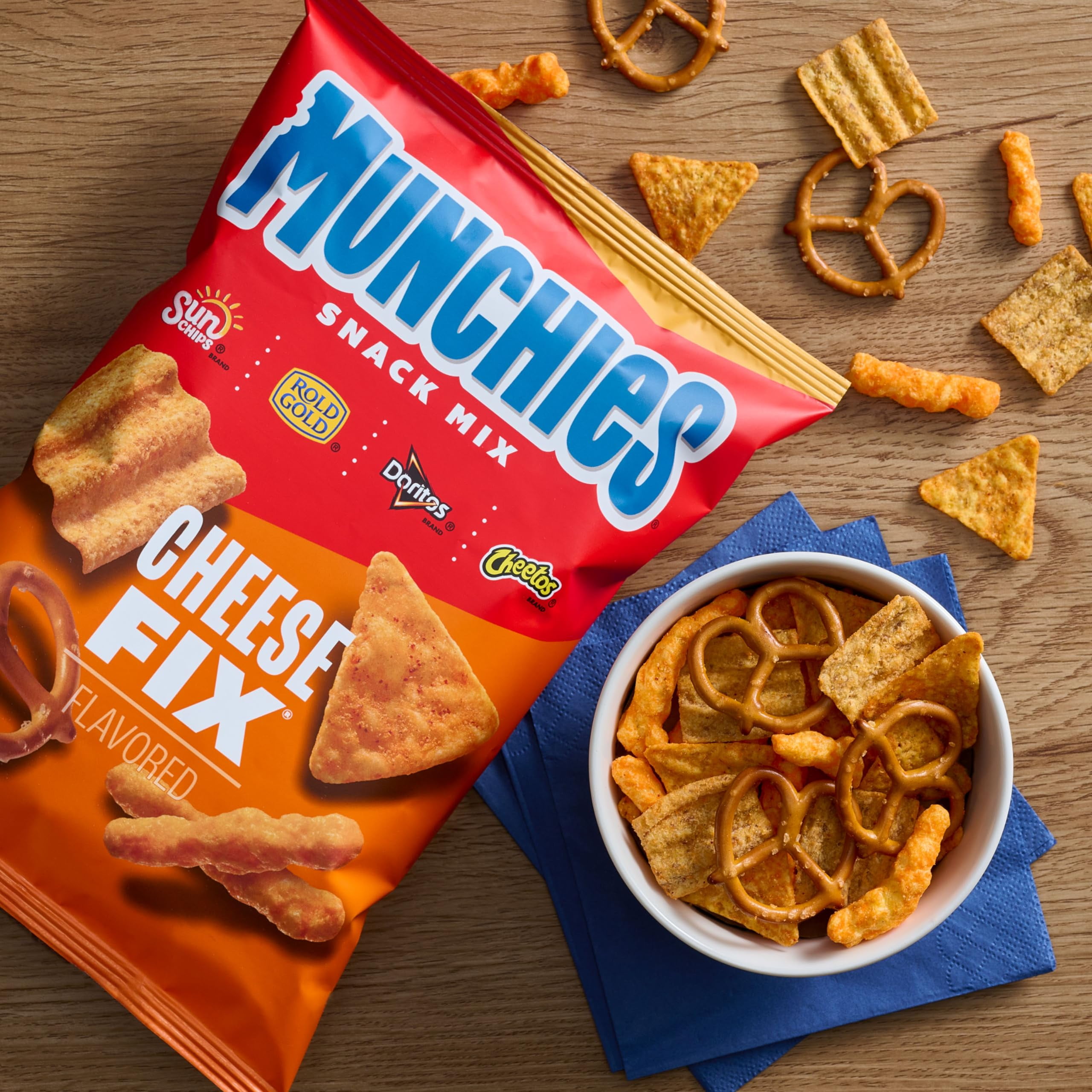 Munchies Cheese Fix Snack Mix, 8 Ounce Bag