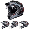 thumbnail image 2 of Casco ILM para moto todoterreno, dual sport, integral, 606V, 2 of 9