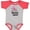Heather and Red, variant on Inktastic Be a Flamingo in a Flock of Pigeons with Flowers Girls Baby Bodysuit