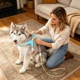 thumbnail image 2 of Breathable No-Pull Dog Harness and Leash Set for Small Medium Large Dogs Multi-Point Adjustable Metal D-Ring Bubble Cotton Padded Saddle Vest for Training Walking, 2 of 4