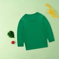 thumbnail image 6 of LNMQLPDBS Kids Sweatshirts Long Sleeve Solid Color Shirts Crewneck Basic Layering Soft Casual Tops Toddler Baby Clothes Unisex ﻿ Red 4-5 Years, 6 of 7