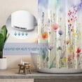 thumbnail image 4 of Extra Long 72"x84" Art Flowers Shower Curtain Set with Hooks Watercolor Botanical Bathroom Curtain Modern Minimalist Waterproof Bath Curtain Machine Washable, 4 of 6