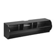 thumbnail image 5 of Emerald's Wall Mounted TV Stand Living Room Furniture W/ Shelves (Black), 5 of 9