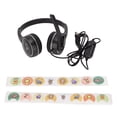 thumbnail image 2 of USB PC Headphone, Wired 40mm/1.6in Driver Omnidirectional Kids Headphone  For Online Class For Music, 2 of 8