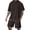 Coffee*, variant on RUTAYY Men's Outfits Casual Solid Color Everyday Wear Tshirts Shorts with Pocket 2 Piece Stretch Summer Holiday Vibrant Clothing Sets