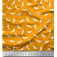 thumbnail image 1 of Soimoi polyester Crepe Fabric Floral & Cat Animal Print Sewing Fabric Yard 42 Inch Wide, 1 of 3