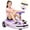 12V Purple Car with Detachable Mop, variant on 24V Electric Wiggle Car, NEORIVER 360° Rotating Ride on Drift Car – 180W Brushless Motor, High/Low Speed 3-8 mph, Lights, Music, Bluetooth, USB, Replacement Wheels, Go Cart Toy for Kids