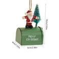thumbnail image 2 of 2 PCS Vintage Iron Christmas Ornament 4 Inch Holiday Decor, Rustic Metal Hanging Decoration for Tree Home Door, Classic Xmas Decor for Window Wall Display Indoor Outdoor Festive Party Ambiance, 2 of 7