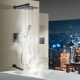 thumbnail image 2 of Rainlex One-Handle 1-Spray Setting Matte Black Bathtub Shower Faucet, 2 of 11