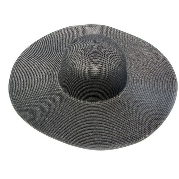 UJNDER Women's Sun Hat Large Foldable Ideal for Beach Summer Activities Stylish and Practical Design for Everyday Use Beach Hat Black