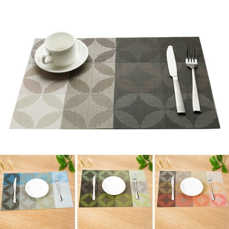 

Naierhg Coin Pattern Placemat Insulation Table Mat Protector Non-slip Bowl Pad Coaster