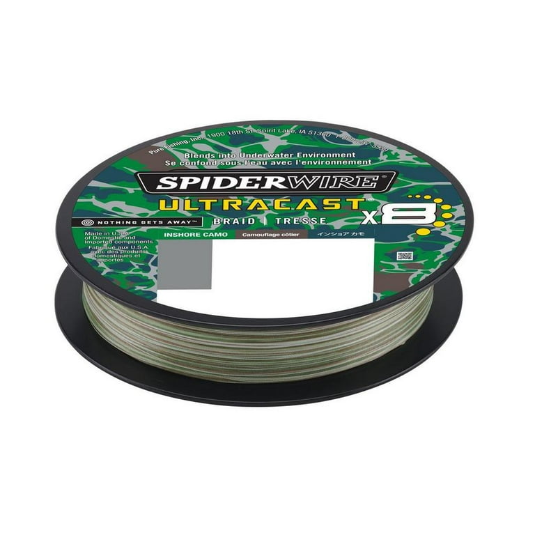 Spiderwire Ultracast Braid, Superline, 6lb, 164yd, Inshore Camo