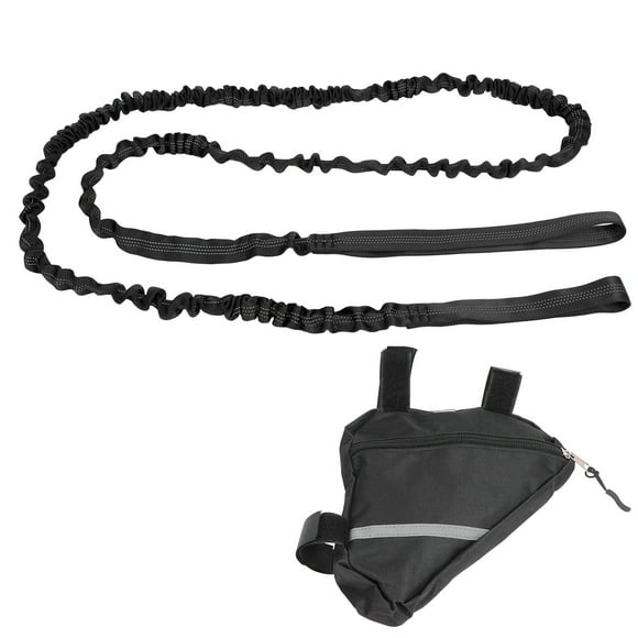 Bicycle Tow Rope, Bike Bungee Tow Rope Shock Absorption Elastic Durable  For Family Black