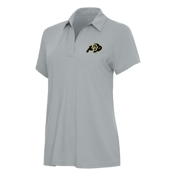 Women's Antigua Gray Colorado Buffaloes Era Polo