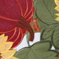 thumbnail image 6 of OVZME Embroidered Autumn Pumpkin Fall Thanksgiving Decor,36 Inch Cutwork Embroidery Table Runner with Pumpkins&Sunflowers, Thanksgiving Party/Kitchen Holiday Dinner Harvest Decorations,13"x36", 6 of 7