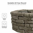 thumbnail image 5 of RTS Home Accents Rock Lock Raised Garden Bed Curved Rock (Pack of 4), 5 of 7