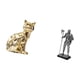 thumbnail image 5 of Figura de escritorio,Estatua de gato en estante,escritorio,oficina,decoración del hogar,Figura de escritorio,Estatua de caballero,artesanía artística,coleccionable,escritorio,oficina,Figura, 5 of 8