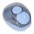 thumbnail image 1 of Brosse de bain massante, distributeur de shampoing, brosse de lavage, brosse de toilettage pour chiens et chats à poils courts et longs, bleu, 1 of 4