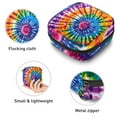 thumbnail image 3 of Tie Dye Sanitary Napkin Storage Bag, Zipper Menstrual Cup Pouch Feminine Menstruation First Period Pads Holder for Girls Women Ladies, 3 of 6