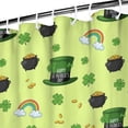 thumbnail image 3 of St. Patrick's Day and Rainbows Shower Curtain 72"x72", Waterproof Washable Bathroom Decor Set with 12 Hooks, 3 of 6