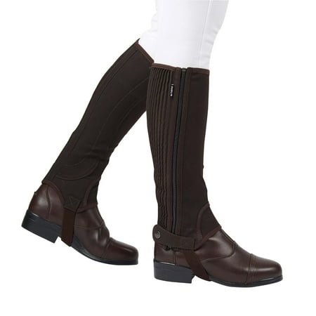 Dublin Easy Care - Dublin Childs Easy Care Half Chaps Medium Brown