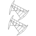 thumbnail image 1 of Wreath Frame Ornament For Halloween Party And Home Decoration Black Witch Hat Shaped Craft 4Pcs, 1 of 5