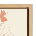 thumbnail image 3 of Kate and Laurel Sylvie Hilo Framed Canvas Wall Art by Kasey Free, 18x24 Natural, Tropical Floral Art, 3 of 8