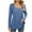 Blue, variant on Long Sleeve Blouses for Women,Women's Top,Long Sleeve Square Neck Pleated,Sleeves for Women