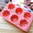 thumbnail image 2 of 6 Flower Silicone Cake Mold Handmake DIY Bread Mould Silicone Moulds For Cake Mooncake Mold Cake Tools, 2 of 3