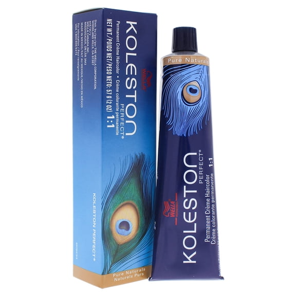Koleston Perfect Permanent Creme Haircolor - 2 0 Darkest Brown-Natural by Wella for Unisex - 2 oz Hair Color