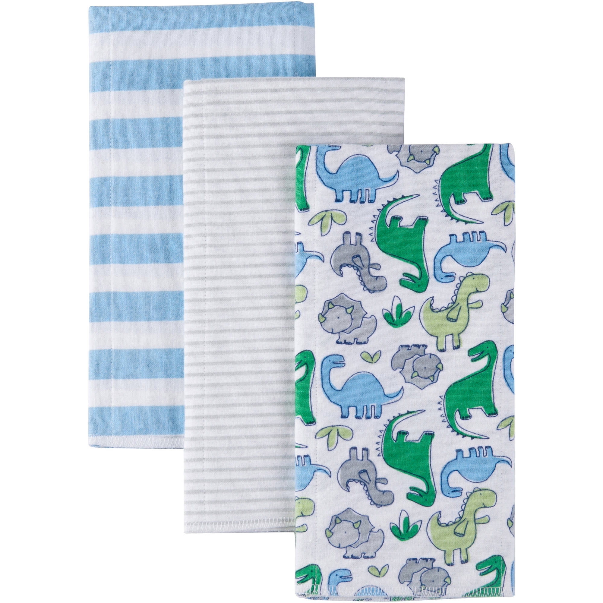 Gerber Cotton Burp Cloth, 3pk Boys