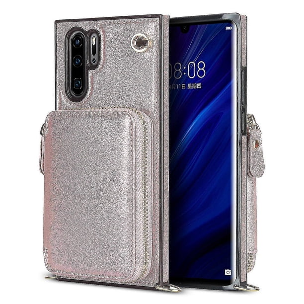 Funda tipo cartera para Huawei P30 Pro con tarjetero y correa para el hombro para mujer p202411261300