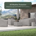 thumbnail image 3 of Covermates Outdoor Ottoman Cover - 40"W x 28"L x 22"H, 600D Polyester, Rip-Resistant, 3 of 7