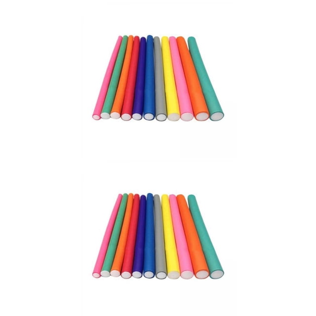Rodillo Rizador de Espuma Sunnimix 20x 24cm Sin Calor Varillas Flexibles para Rizar