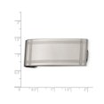 thumbnail image 3 of Mens Chisel Money Clip in Polished and Grooved Stainless Steel, 3 of 5