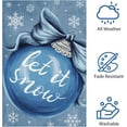 thumbnail image 5 of Let It Snow Winter Garden Flag Christmas Ball Garden Flags 12.5x18 Inch Double Sided Burlap Snowflake Yard Flags for Winter Christmas Seasonal Outside Outdoor House Decoration (ONLY FLAG), 5 of 6