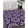 thumbnail image 2 of Ahgly Company Indoor Square Patterned Deep Purple Area Rugs, 7' Square, 2 of 6