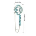 thumbnail image 2 of Elegant Crystal Brooch Pin For Blouse Scarf Shawl Fashion Jewelry Accessory For Women Gold Silver Rhinestone Decorative Clip, 2 of 5
