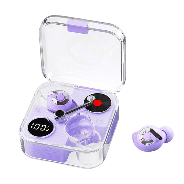 Auriculares para juegos Auriculares con sonido estéreo de baja latencia para conducir Auriculares de gimnasio Violeta
