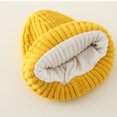 thumbnail image 3 of Herrnalise Classic Winter Knit Kids Hat Skull Cap for Toddler Boys Autumn Fisherman Beanie Yellow05, 3 of 8