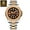 Rose Gold Brown, variant on Men Luxury White Quartz Fashion Stainless Steel Watch Luminous Date Wristwatch