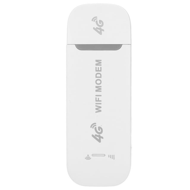 Enrutador inalámbrico 4G LTE de 150 Mbps con soporte para 10 usuarios, interfaz USB, módem WiFi portátil para tableta y portátil, color blanco