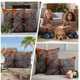 thumbnail image 5 of Fall Leaves Outdoor Waterproof Pillow Covers, Autumn Maple Rustic Wooden Barn Door Decorative Square Throw Pillowcase Sofa Cushion Sham for Patio/Couch/Chair, 18"x18" 2 Pack, 5 of 8