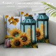 thumbnail image 3 of Patifu  Watercolor Autumn Pumpkin Harvest Pillow Covers Super Soft Farmhouse Decor Sunflower Leaves Season’s Blessings Quote Throw Pillow Cushion Cover Thanksgiving Decorations  24x24in, 3 of 5