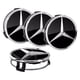 thumbnail image 3 of 4 Uds Insignias Emblema Cubo Llantas 75MM Tapas Centrales para AMG C E S G ML, 3 of 9