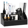 thumbnail image 1 of Organizador de mostrador de baño Luxspire, soporte para cepillos de dientes con 5 ranuras, 1 of 7