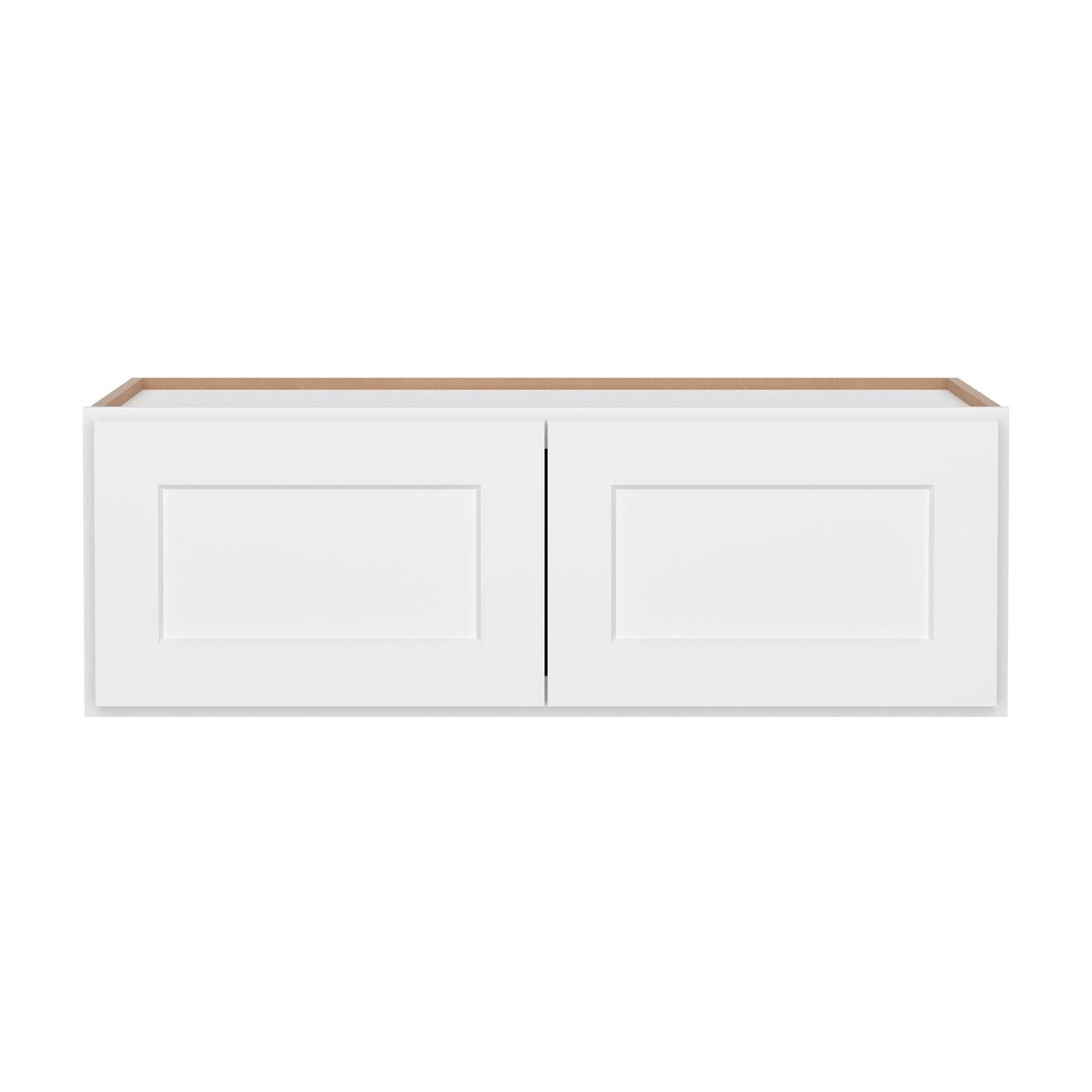 Furinno Shaker Wall Refrigerator Kitchen Cabinet with 2-Doors, Ready to Assemble, 24 D x 36 W x 12 H, White