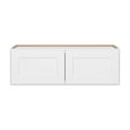 thumbnail image 3 of Furinno Shaker Wall Refrigerator Kitchen Cabinet with 2-Doors, Ready to Assemble, 24 D x 36 W x 12 H, White, 3 of 8