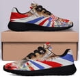 thumbnail image 3 of Patriotic Yorkshire Terrier Flowers 4th Of July Shoes Sneakers Black Size 8.5, 3 of 7