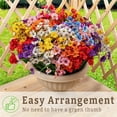 thumbnail image 3 of CandWuom 16 Bundles Artificial Flowers for Outdoors/Indoors, Faux Fake Flower Plants for Outside UV Resistant Decor Garden Porch(8 Color), 3 of 8